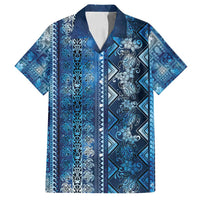 Hawaii Makahiki Turtle Family Matching Tank Maxi Dress and Hawaiian Shirt Galaxy Tapa Pattern - Polynesian Pride
