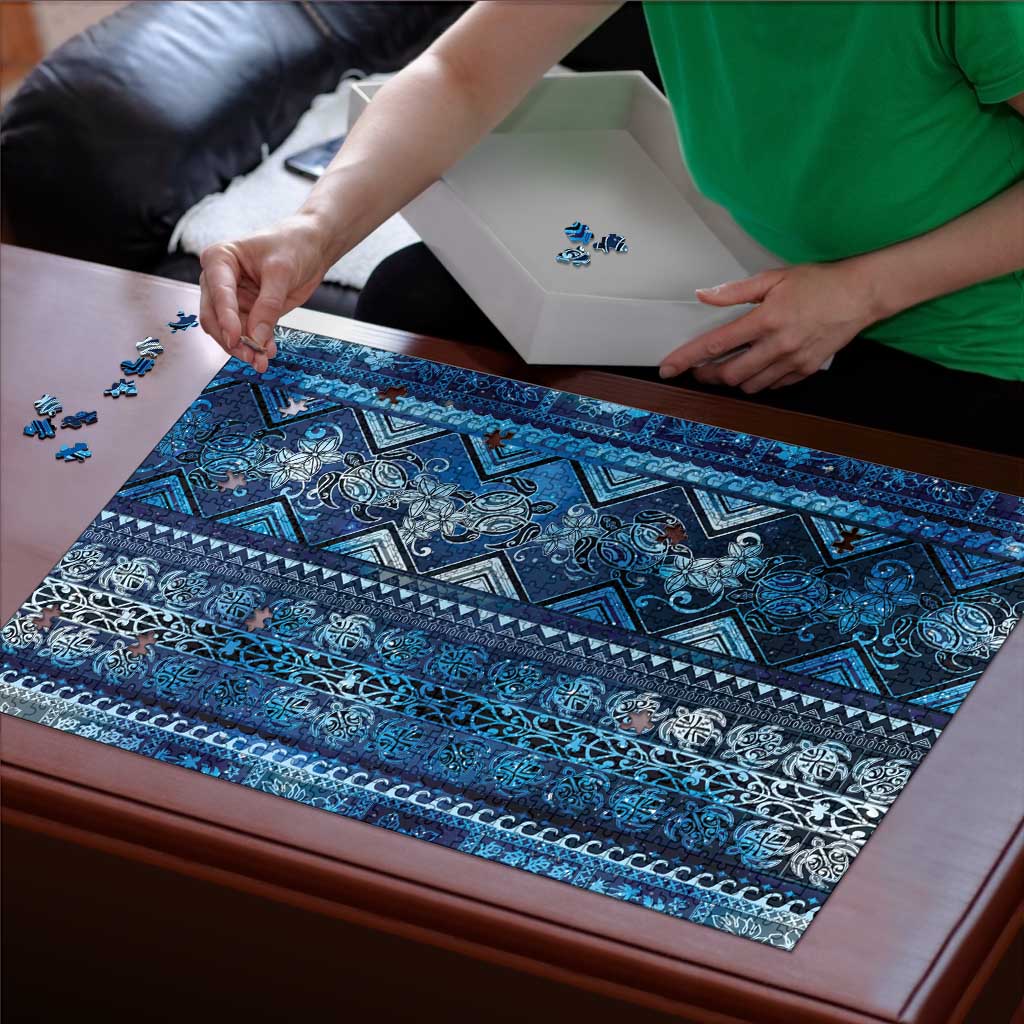Hawaii Makahiki Turtle Puzzle Galaxy Tapa Pattern - Polynesian Pride