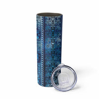 Hawaii Makahiki Turtle Skinny Tumbler Galaxy Tapa Pattern - Polynesian Pride