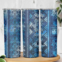 Hawaii Makahiki Turtle Skinny Tumbler Galaxy Tapa Pattern - Polynesian Pride
