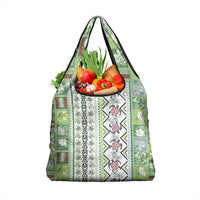 Hawaii Makahiki Turtle Grocery Bag Green Tapa Pattern - Polynesian Pride