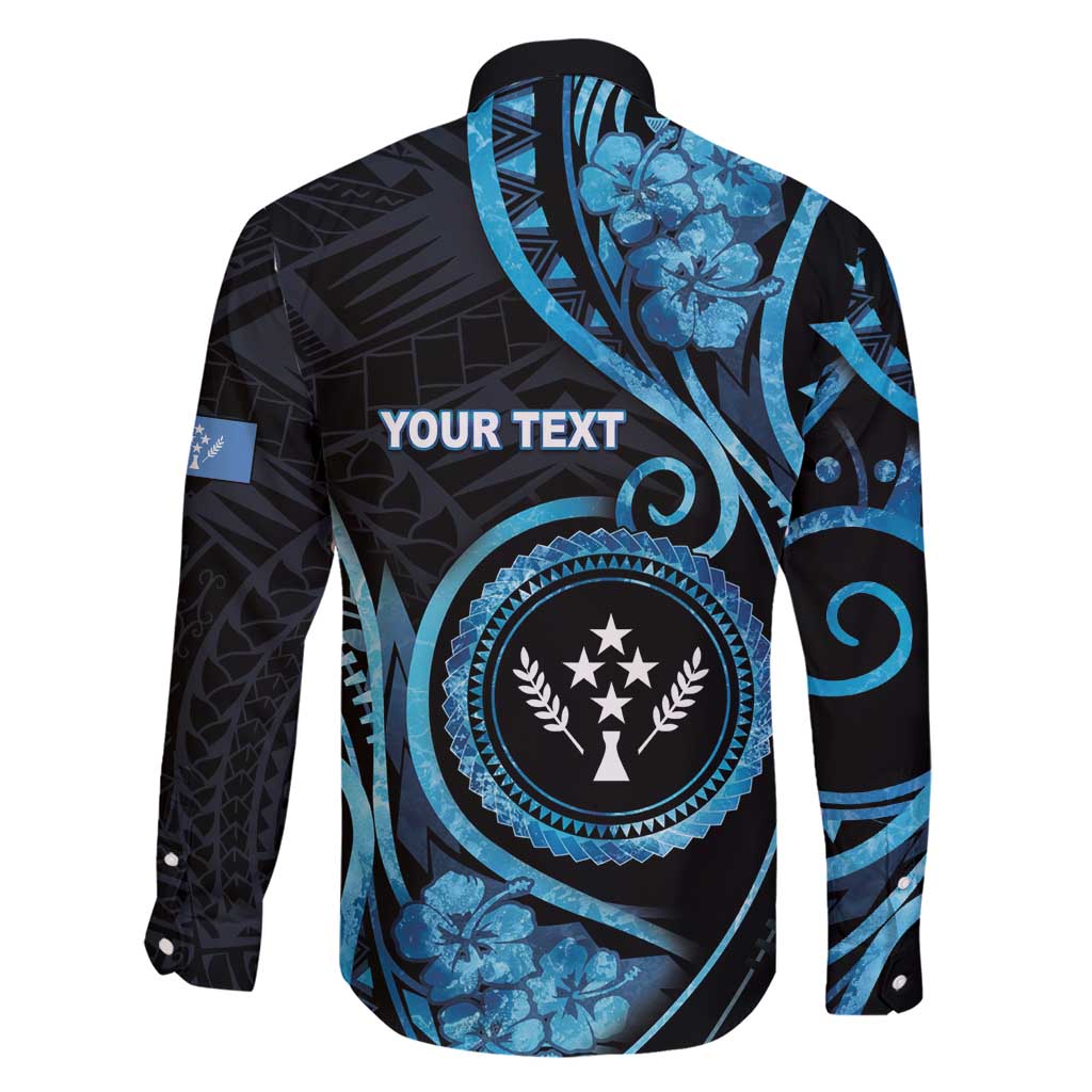 Personalised Kosrae Constitution Day Family Matching Short Sleeve Bodycon Dress and Hawaiian Shirt Ocean Floral Pattern