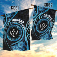 Kosrae Constitution Day Garden Flag Ocean Floral Pattern