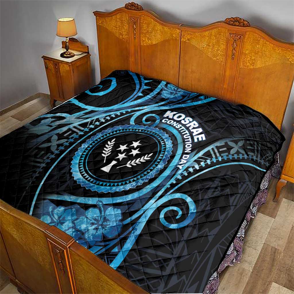 Kosrae Constitution Day Quilt Ocean Floral Pattern