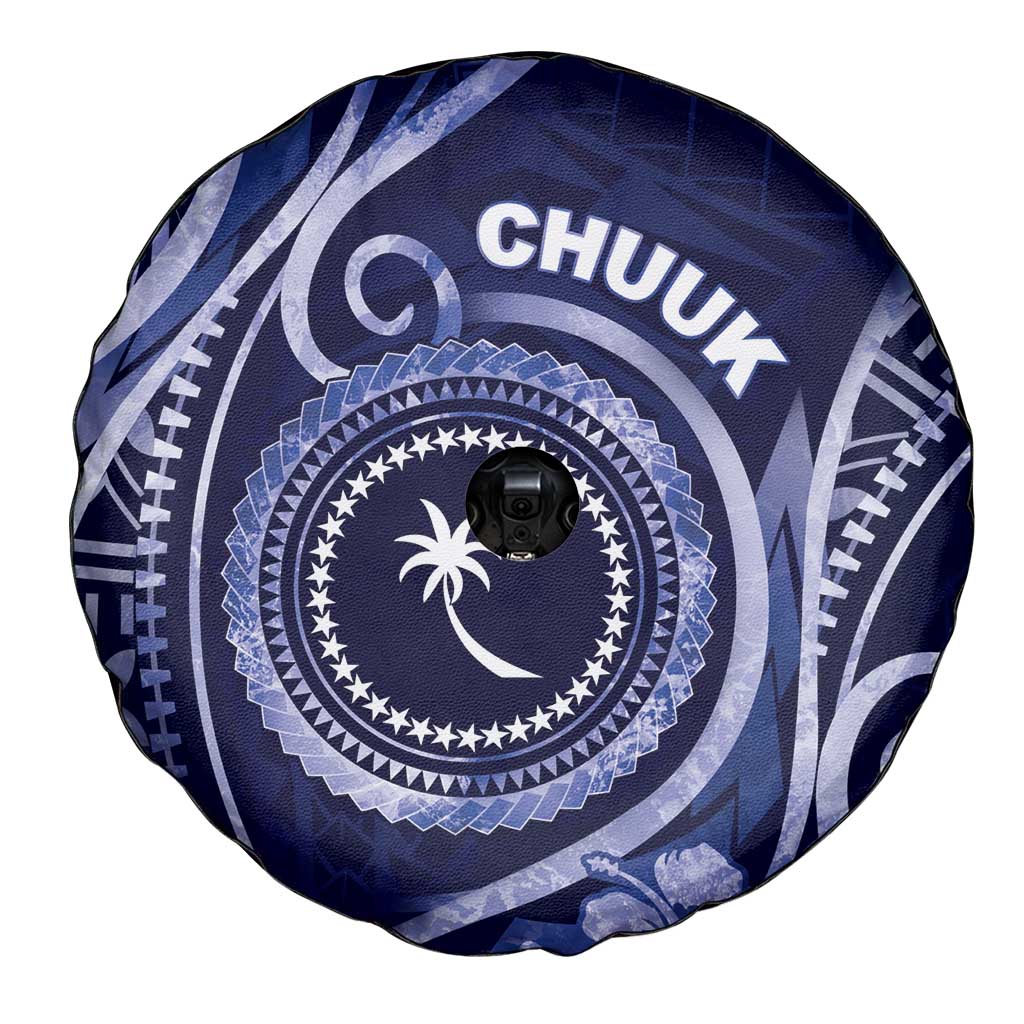 FSM Chuuk Spare Tire Cover Ocean Floral Pattern