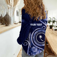 Personalised FSM Chuuk Women Casual Shirt Ocean Floral Pattern LT05 - Polynesian Pride
