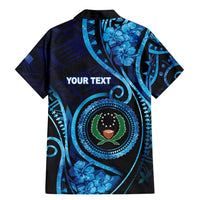 Personalised FSM Pohnpei Family Matching Mermaid Dress and Hawaiian Shirt Ocean Floral Pattern