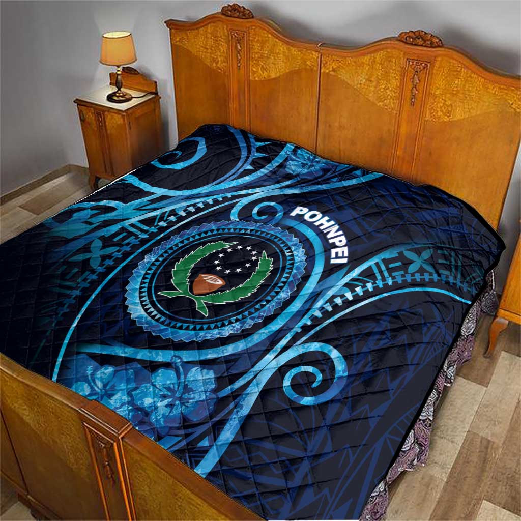 FSM Pohnpei Quilt Ocean Floral Pattern