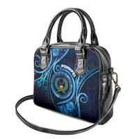 FSM Pohnpei Shoulder Handbag Ocean Floral Pattern