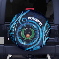 FSM Pohnpei Spare Tire Cover Ocean Floral Pattern
