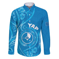 Personalised FSM Yap Family Matching Long Sleeve Bodycon Dress and Hawaiian Shirt Ocean Floral Pattern