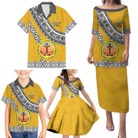 Personalised Anastasis College Family Matching Puletasi and Hawaiian Shirt Tonga Unique Style - Polynesian Pride