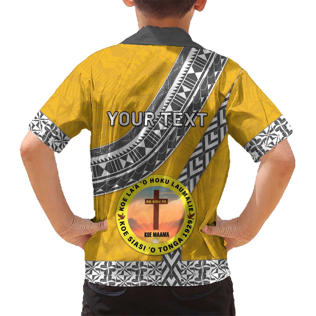 Personalised Anastasis College Family Matching Summer Maxi Dress and Hawaiian Shirt Tonga Unique Style LT05 - Polynesian Pride