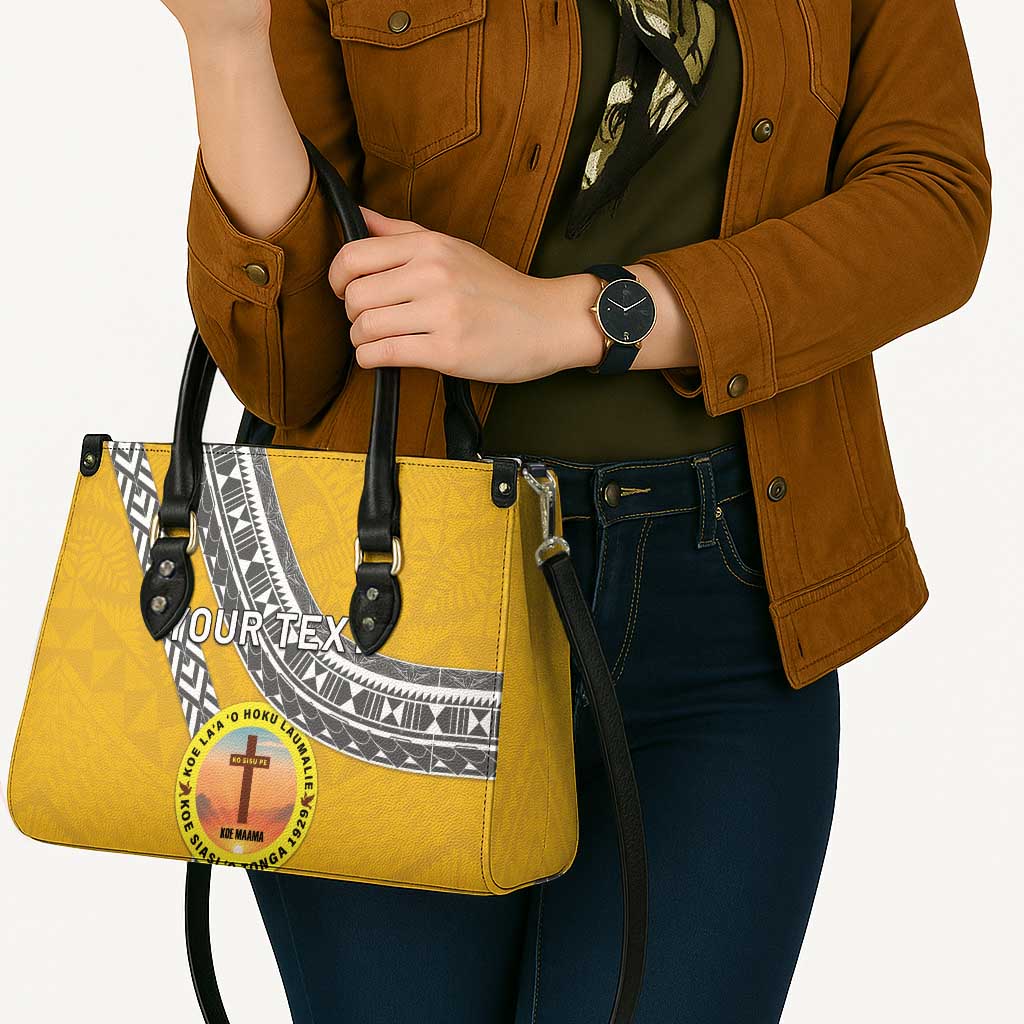 Personalised Anastasis College Leather Bag Tonga Unique Style - Polynesian Pride