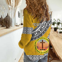 Personalised Anastasis College Women Casual Shirt Tonga Unique Style - Polynesian Pride