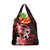 Heart Health Awareness Grocery Bag Warrior Wears Red Polynesian Style