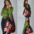 Heart Health Awareness Grocery Bag Warrior Wears Red Polynesian Style