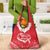 Heart Health Awareness Grocery Bag Polynesian Red Ribbon
