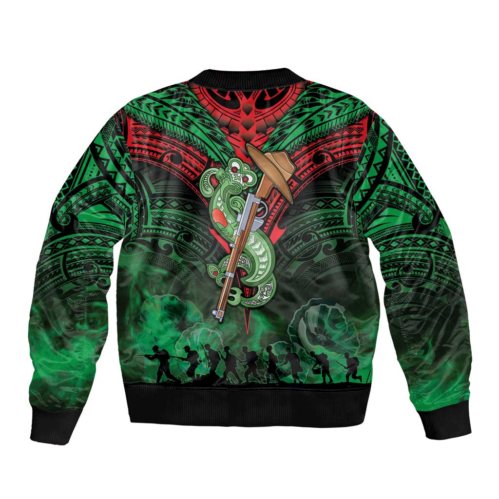 New Zealand ANZAC Day Bomber Jacket Aotearoa Hei Tiki