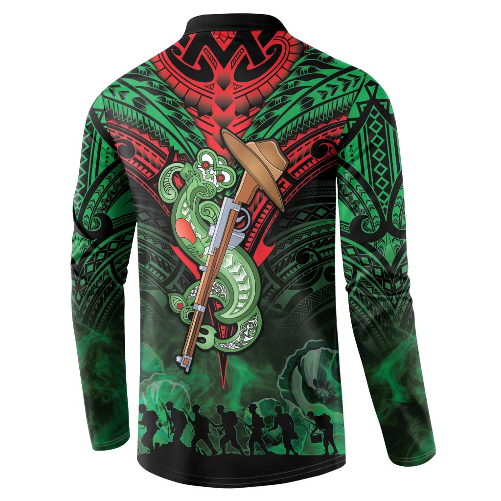 New Zealand ANZAC Day Button Sweatshirt Aotearoa Hei Tiki