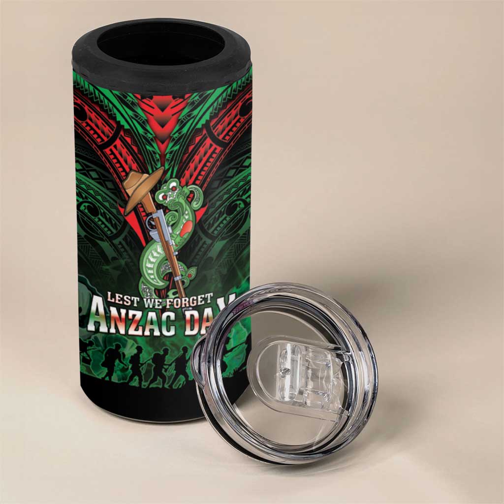 New Zealand ANZAC Day 4 in 1 Can Cooler Tumbler Aotearoa Hei Tiki