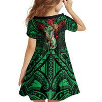 New Zealand ANZAC Day Family Matching Off The Shoulder Long Sleeve Dress and Hawaiian Shirt Aotearoa Hei Tiki