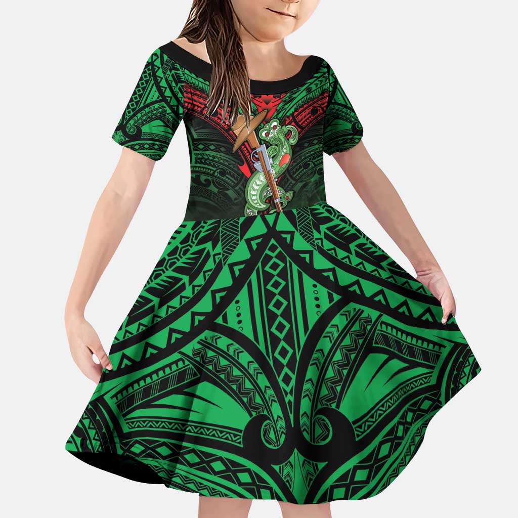 New Zealand ANZAC Day Family Matching Puletasi and Hawaiian Shirt Aotearoa Hei Tiki