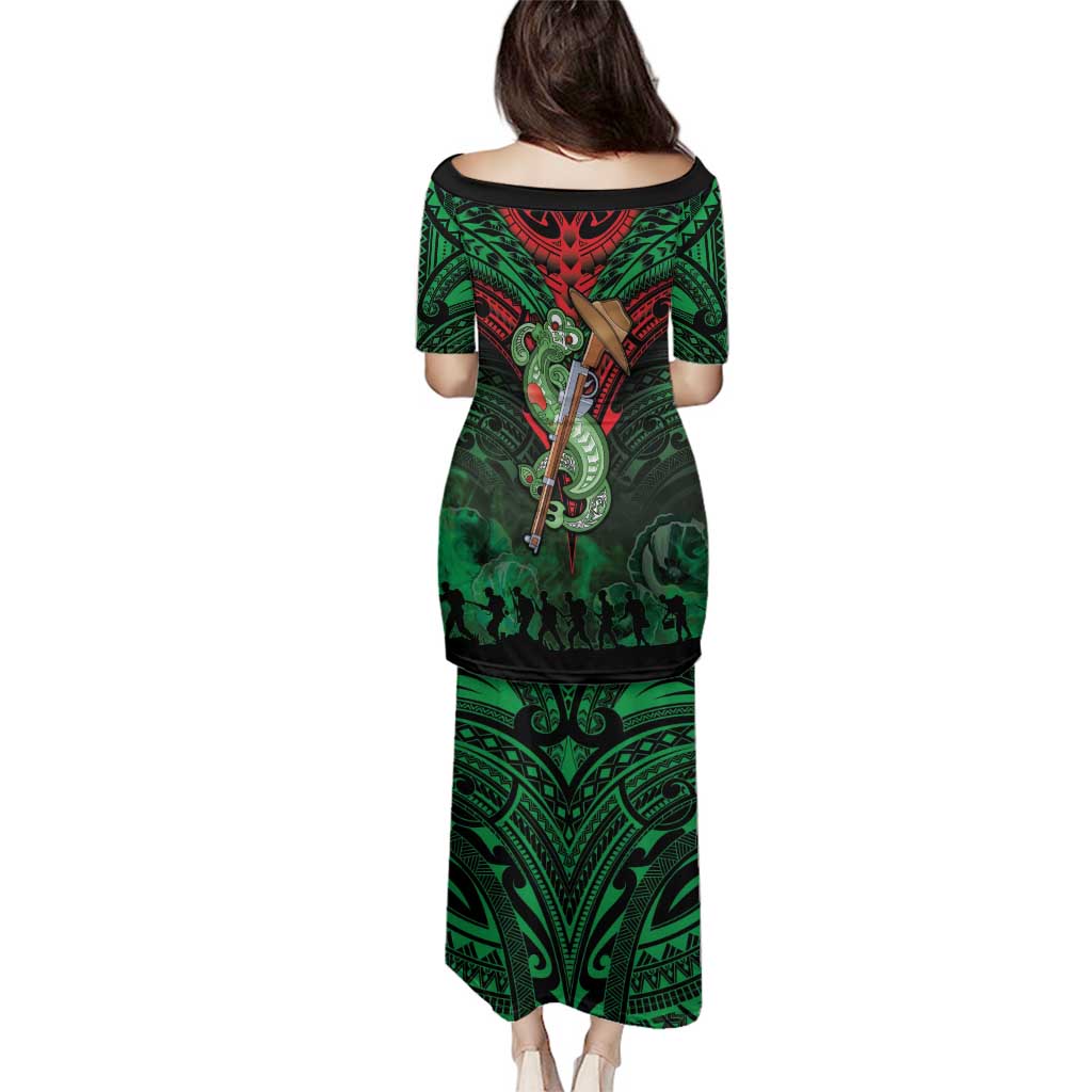 New Zealand ANZAC Day Family Matching Puletasi and Hawaiian Shirt Aotearoa Hei Tiki