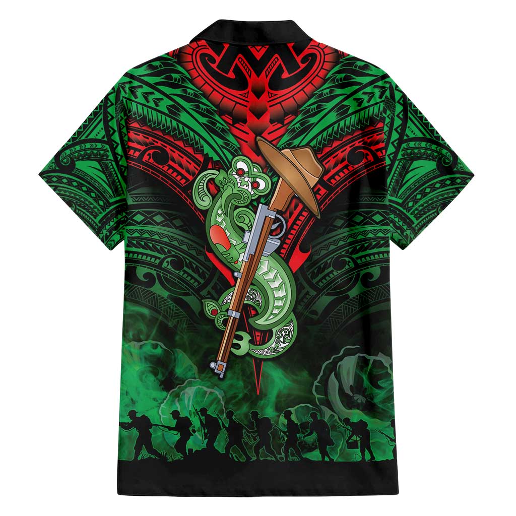 New Zealand ANZAC Day Family Matching Short Sleeve Bodycon Dress and Hawaiian Shirt Aotearoa Hei Tiki