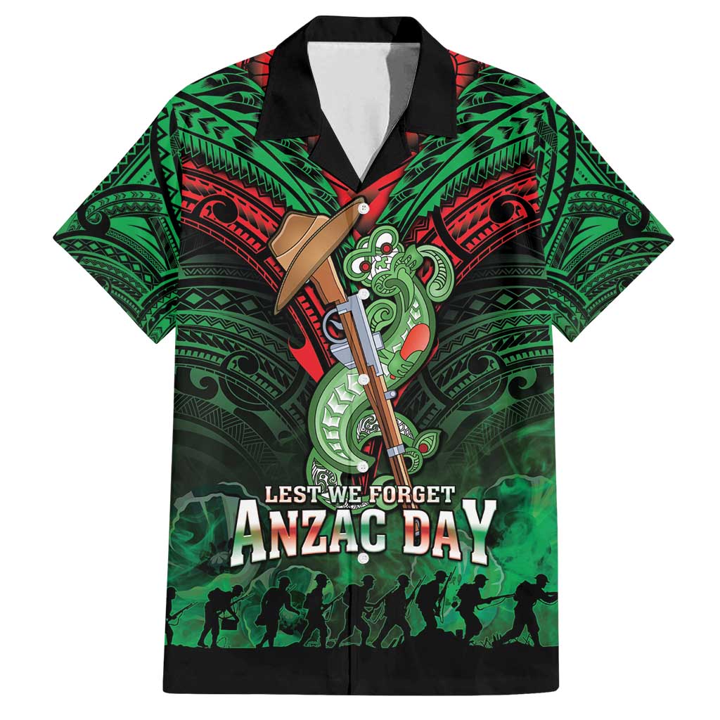 New Zealand ANZAC Day Family Matching Tank Maxi Dress and Hawaiian Shirt Aotearoa Hei Tiki