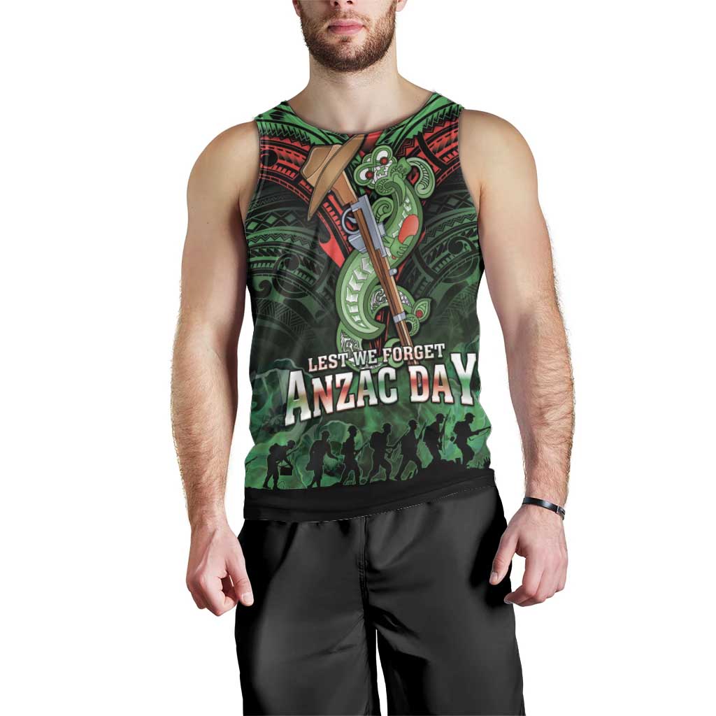 New Zealand ANZAC Day Men Tank Top Aotearoa Hei Tiki