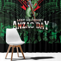 New Zealand ANZAC Day Window Curtain Aotearoa Hei Tiki