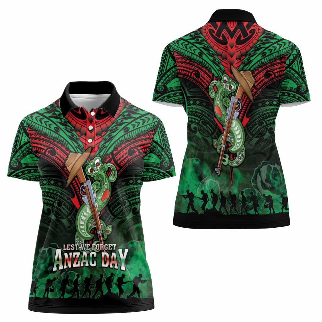 New Zealand ANZAC Day Women Polo Shirt Aotearoa Hei Tiki