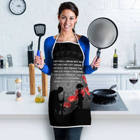 Cook Islands ANZAC Day Apron Soldier Silhouette Remembrance