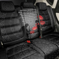 Cook Islands ANZAC Day Back Car Seat Cover Soldier Silhouette Remembrance