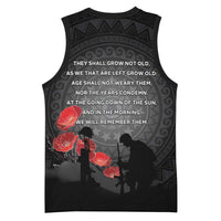 Cook Islands ANZAC Day Basketball Jersey Soldier Silhouette Remembrance