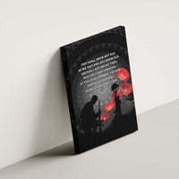 Cook Islands ANZAC Day Canvas Wall Art Soldier Silhouette Remembrance