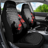 Cook Islands ANZAC Day Car Seat Cover Soldier Silhouette Remembrance LT05 - Polynesian Pride