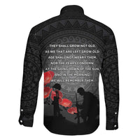 Cook Islands ANZAC Day Family Matching Short Sleeve Bodycon Dress and Hawaiian Shirt Soldier Silhouette Remembrance