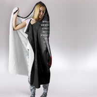 Cook Islands ANZAC Day Hooded Blanket Soldier Silhouette Remembrance