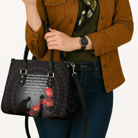 Cook Islands ANZAC Day Leather Bag Soldier Silhouette Remembrance
