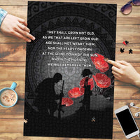 Cook Islands ANZAC Day Puzzle Soldier Silhouette Remembrance