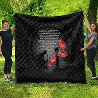 Cook Islands ANZAC Day Quilt Soldier Silhouette Remembrance