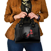Cook Islands ANZAC Day Shoulder Handbag Soldier Silhouette Remembrance