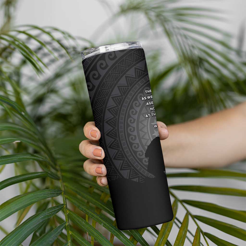 Cook Islands ANZAC Day Skinny Tumbler Soldier Silhouette Remembrance