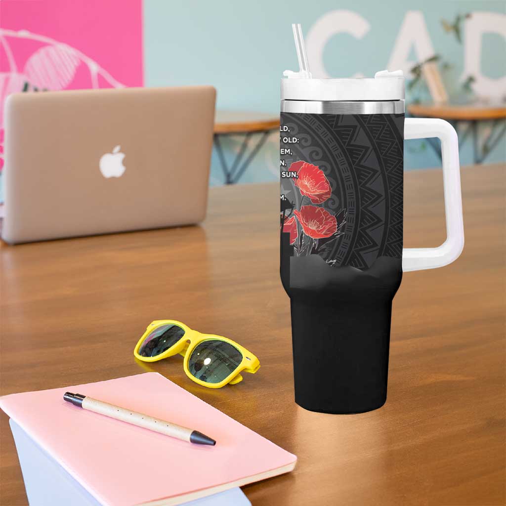 Cook Islands ANZAC Day Tumbler With Handle Soldier Silhouette Remembrance LT05 - Polynesian Pride