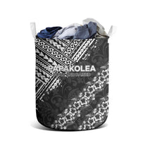 Hawaii Papakolea Born And Raised Laundry Basket Hawaiian Tribal Pattern