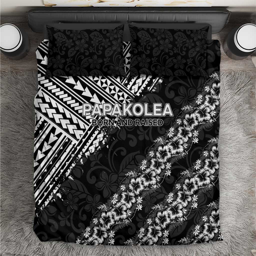Hawaii Papakolea Born And Raised Bedding Set Hawaiian Tribal Pattern