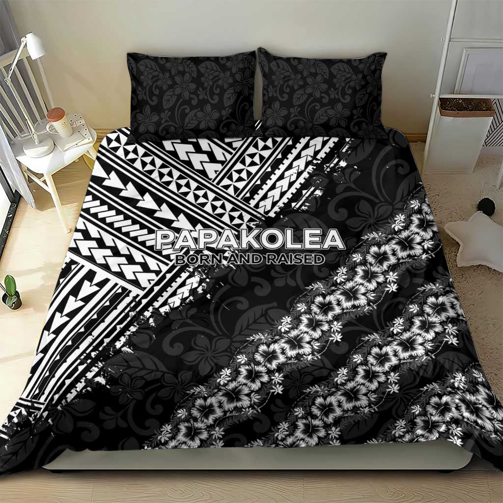 Hawaii Papakolea Born And Raised Bedding Set Hawaiian Tribal Pattern