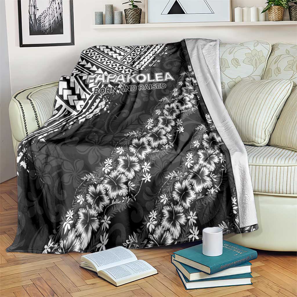Hawaii Papakolea Born And Raised Blanket Hawaiian Tribal Pattern